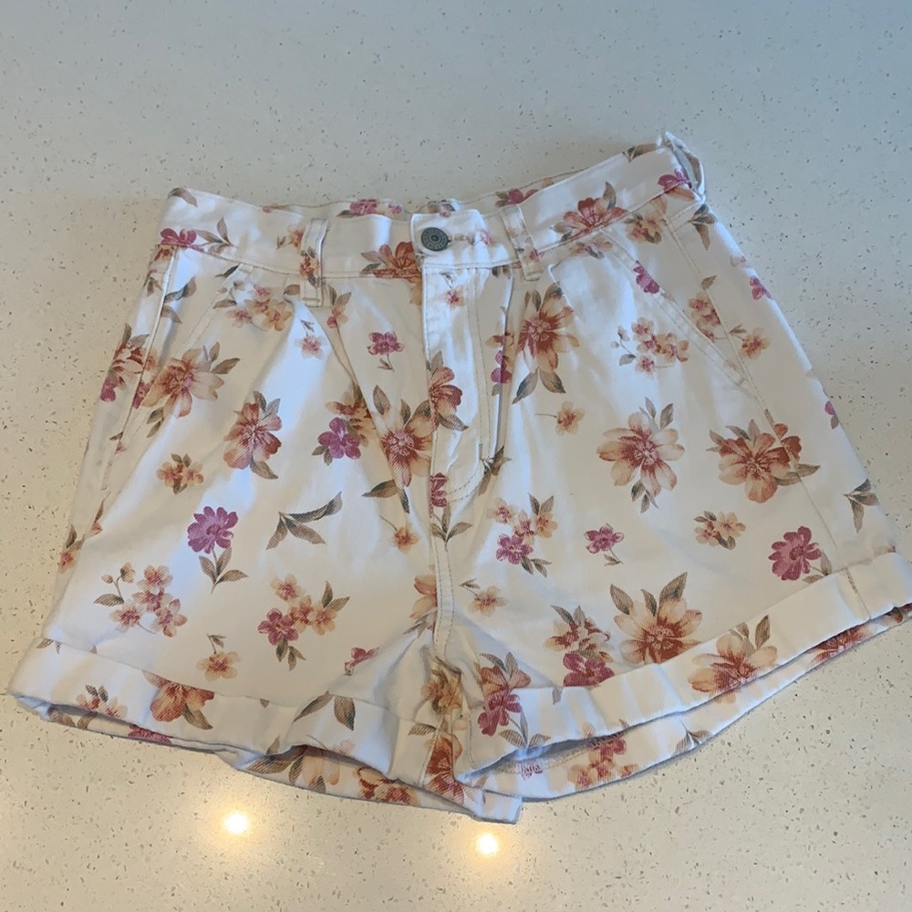 Floral American Eagle Summer Shorts